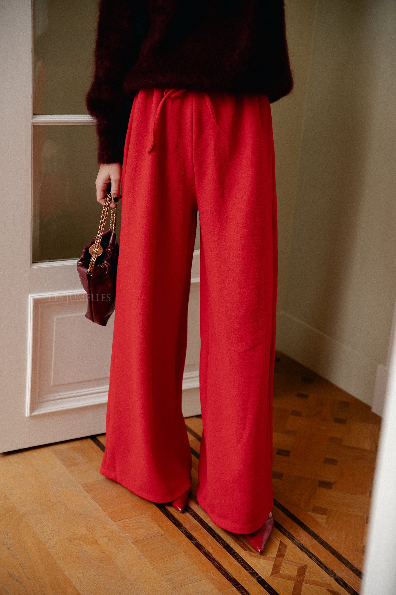 Pantalon Noor rouge