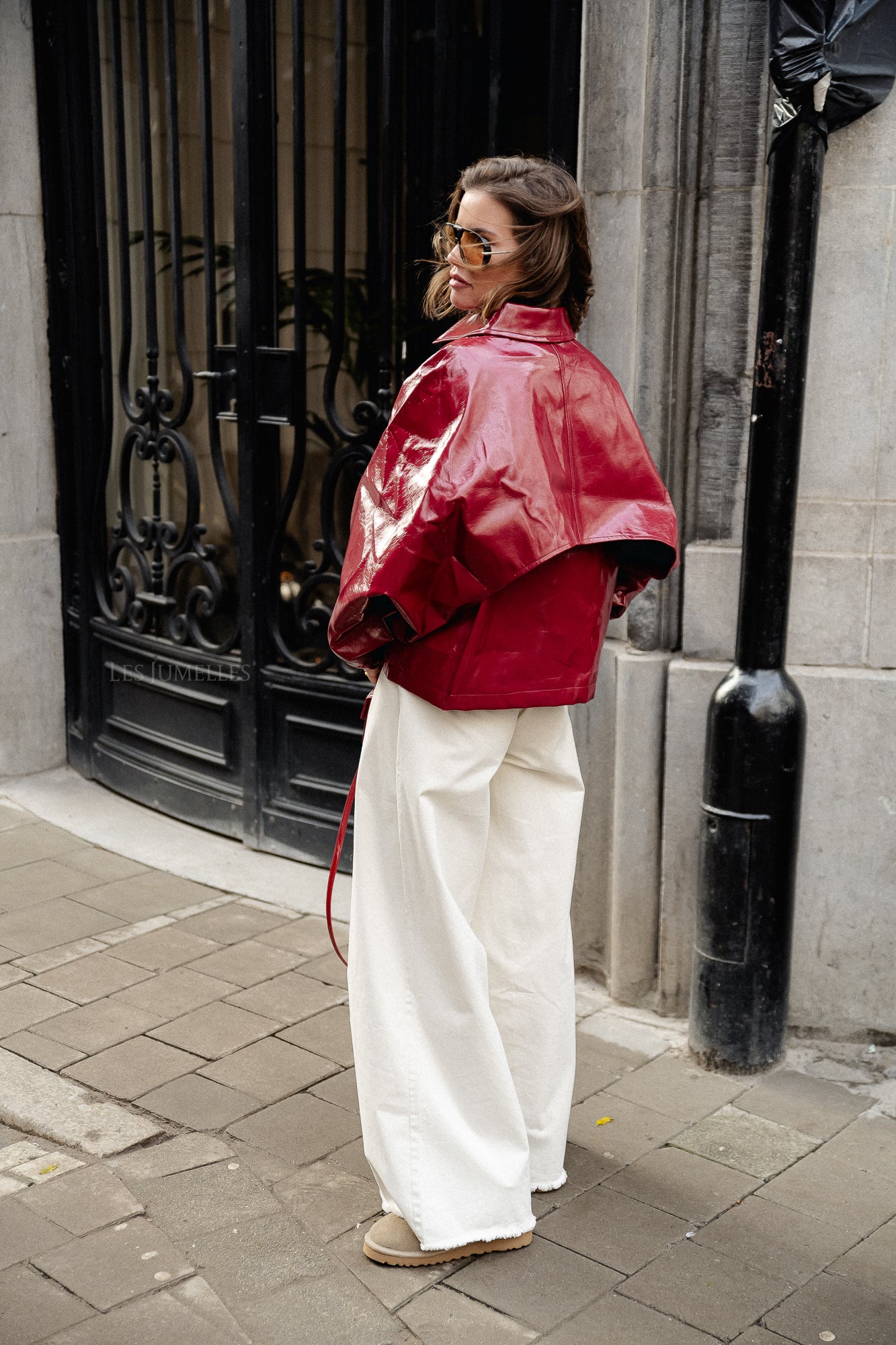 Jodie PU jacket red