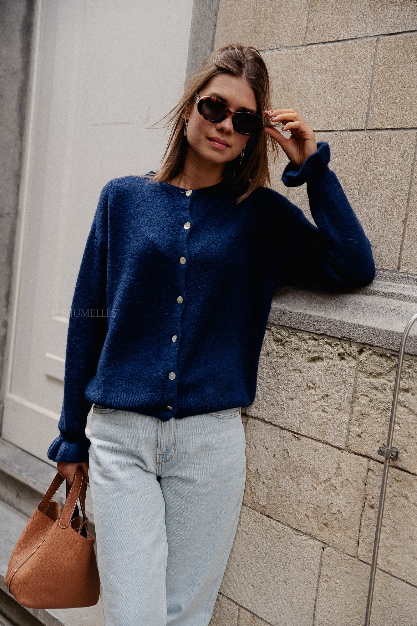 Sophia Strickjacke in Marineblau