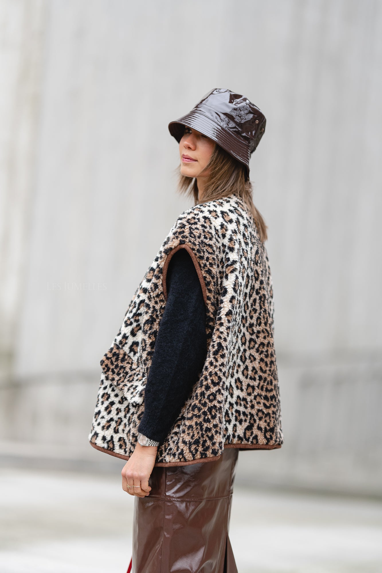 Logan leopard waistcoat