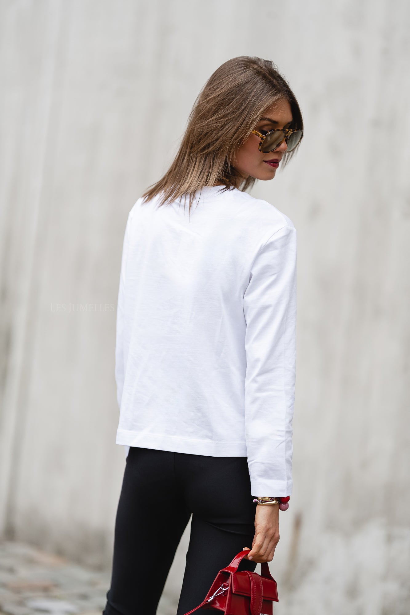 Slfessential ls boxy tee noos bright white