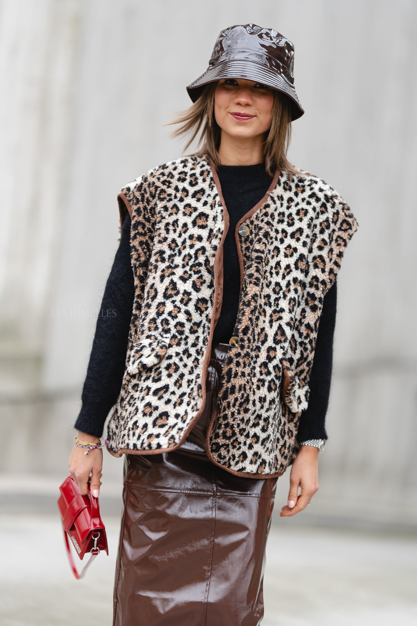 Logan waistcoat leopard