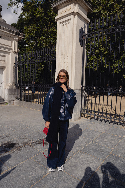 Jodie PU jacket navy