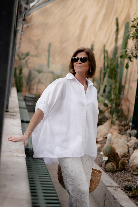 Les Jumelles Cara SS blouse white