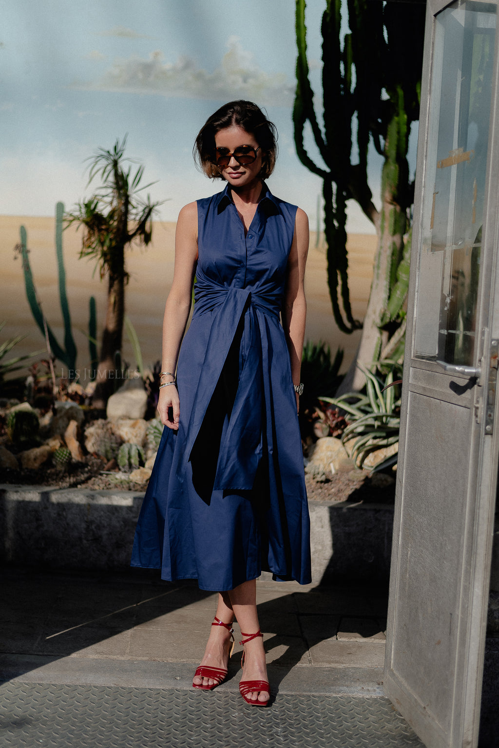 Eros long dress navy