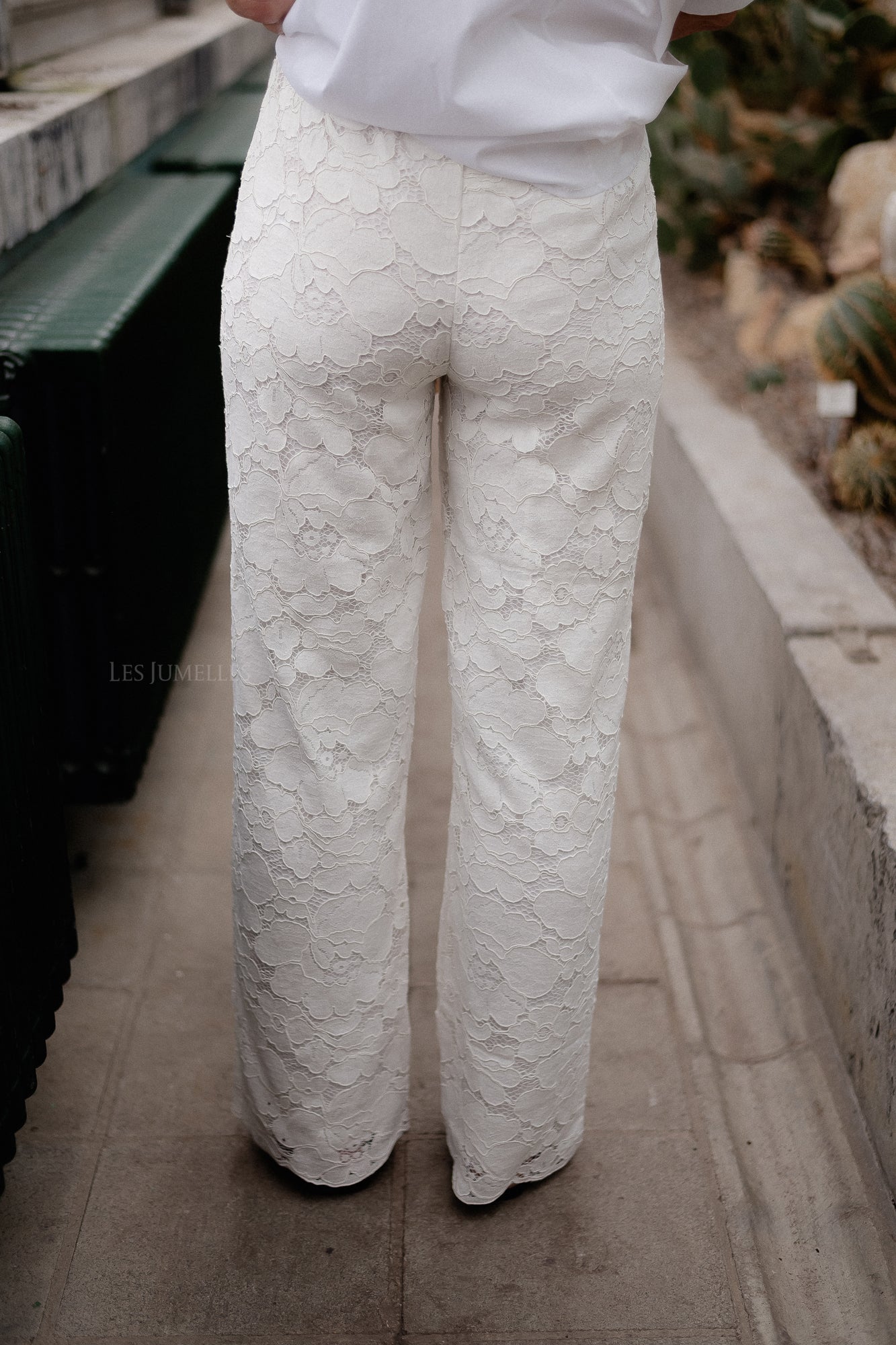 Viceren HW lace pants cloud dancer