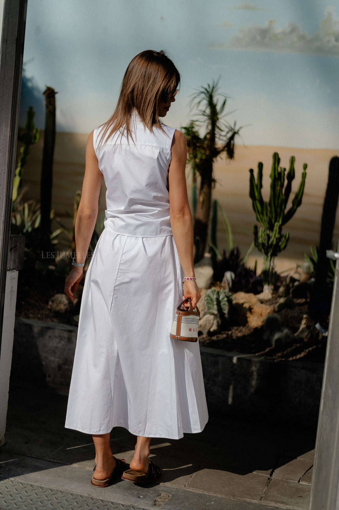 Eros long dress white