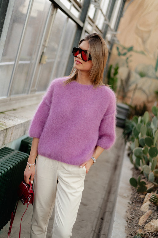 Les Jumelles Nova mohair jumper orchid