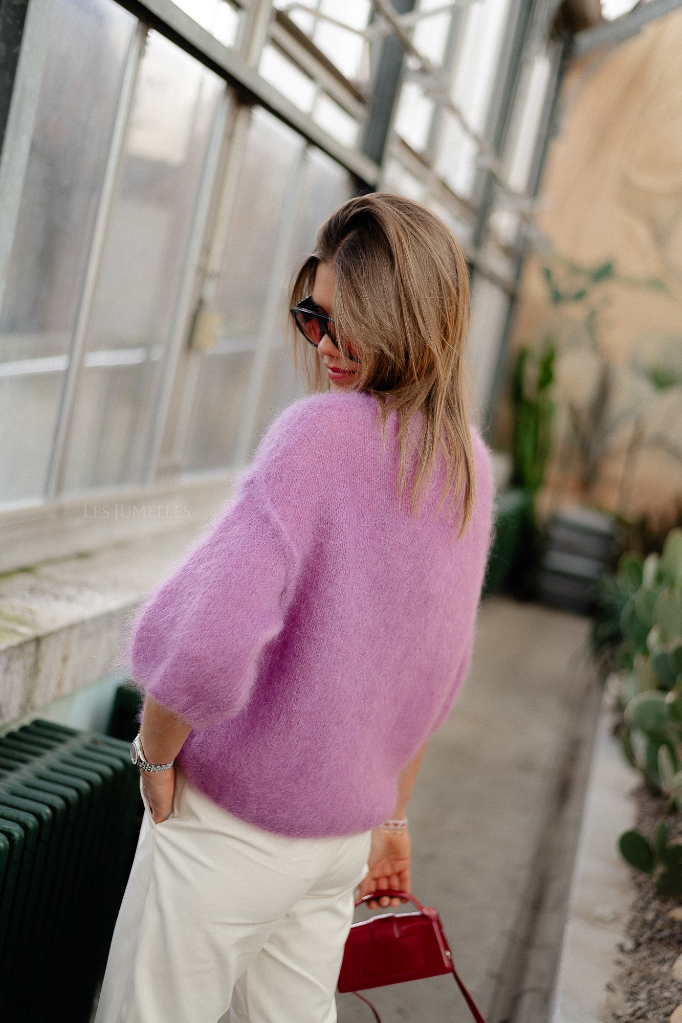 Nova mohair jumper orchid