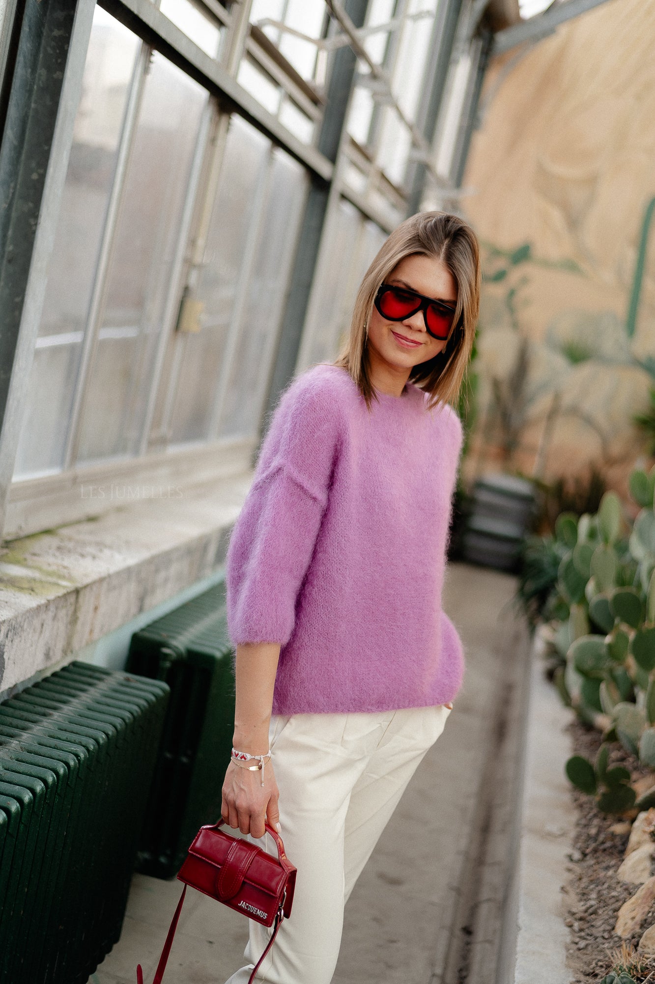 Nova mohair jumper orchid