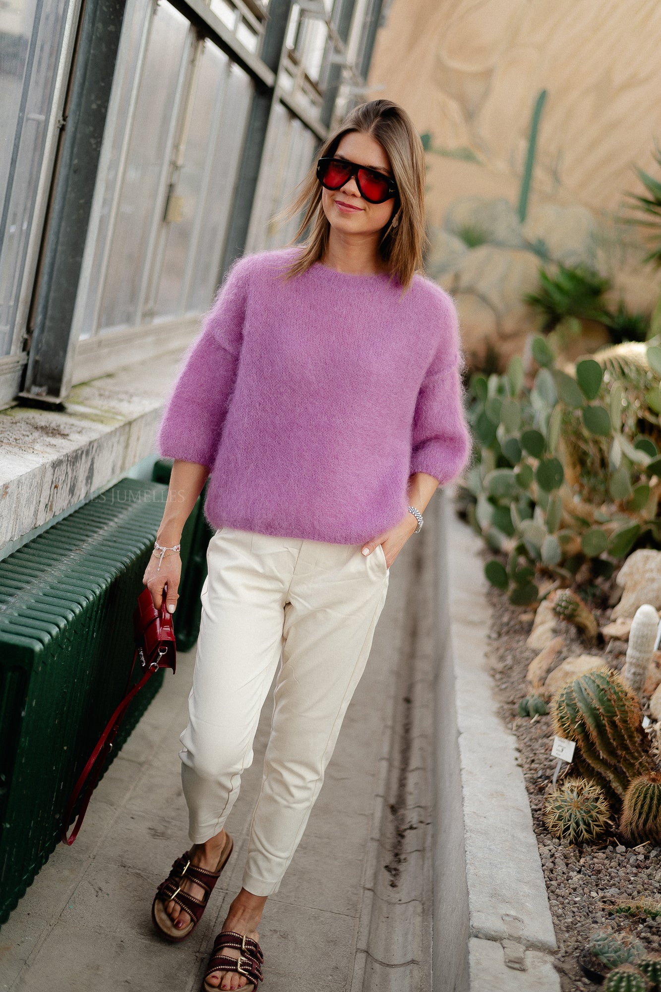 Nova mohair jumper orchid