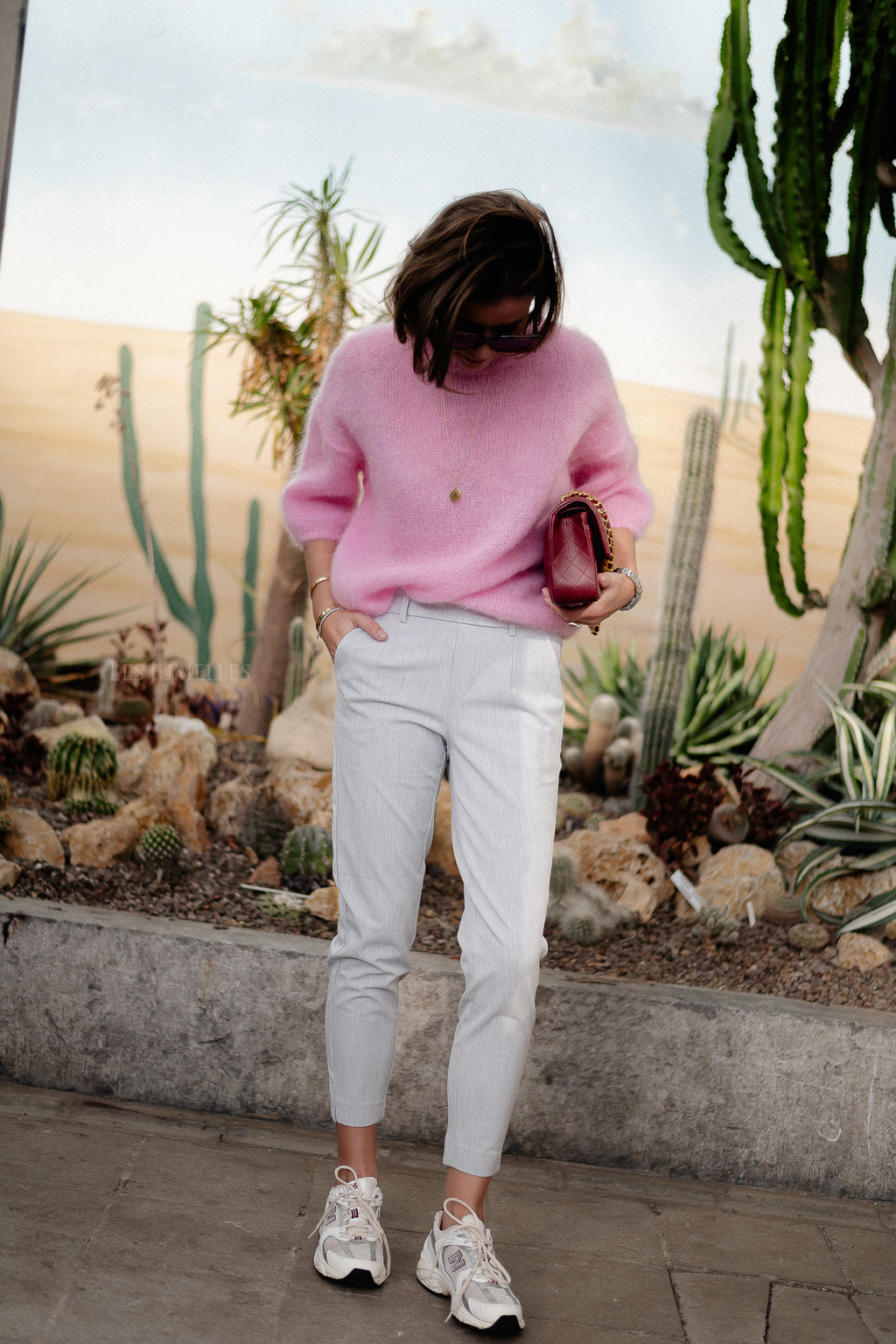 Pull mohair Nova rose