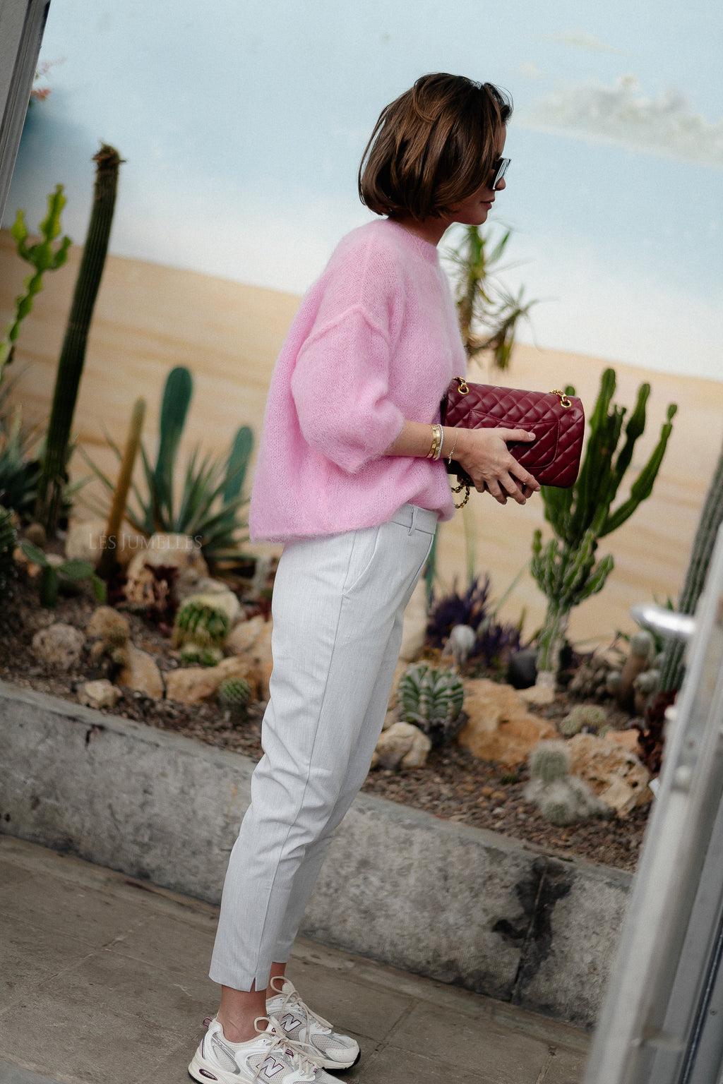 Pull mohair Nova rose