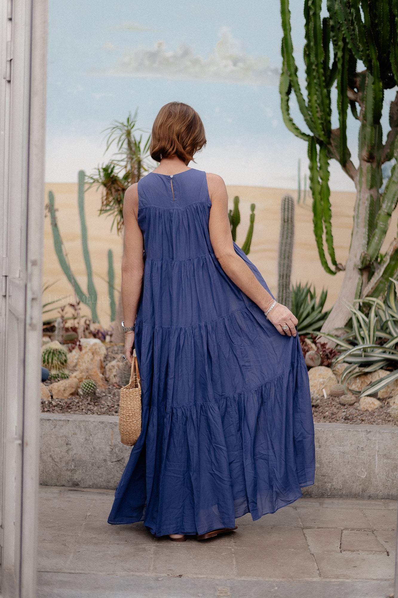 Lack long dress blue/violet