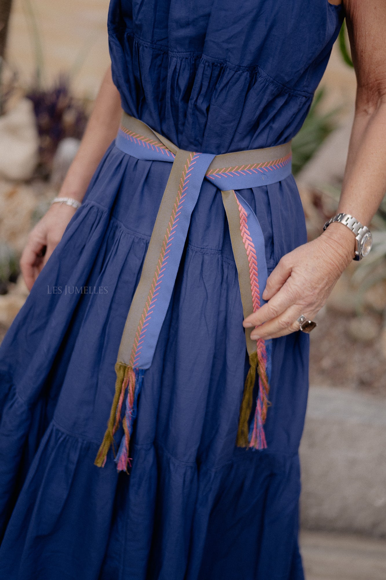 Lack long dress blue/violet