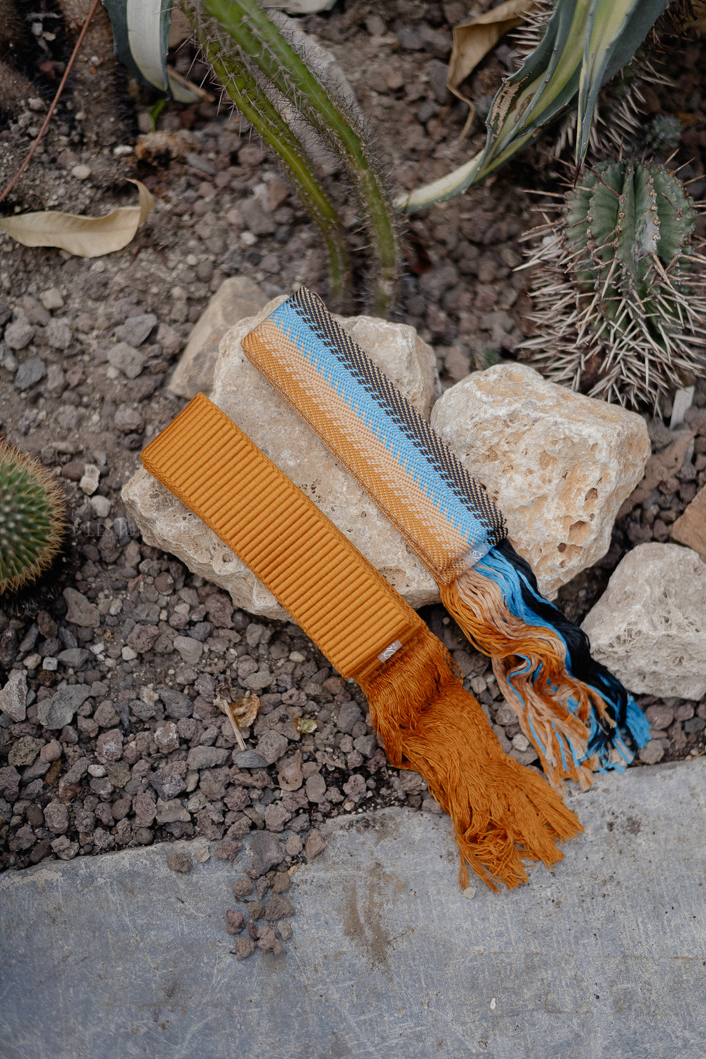Belt 1 camel/blue