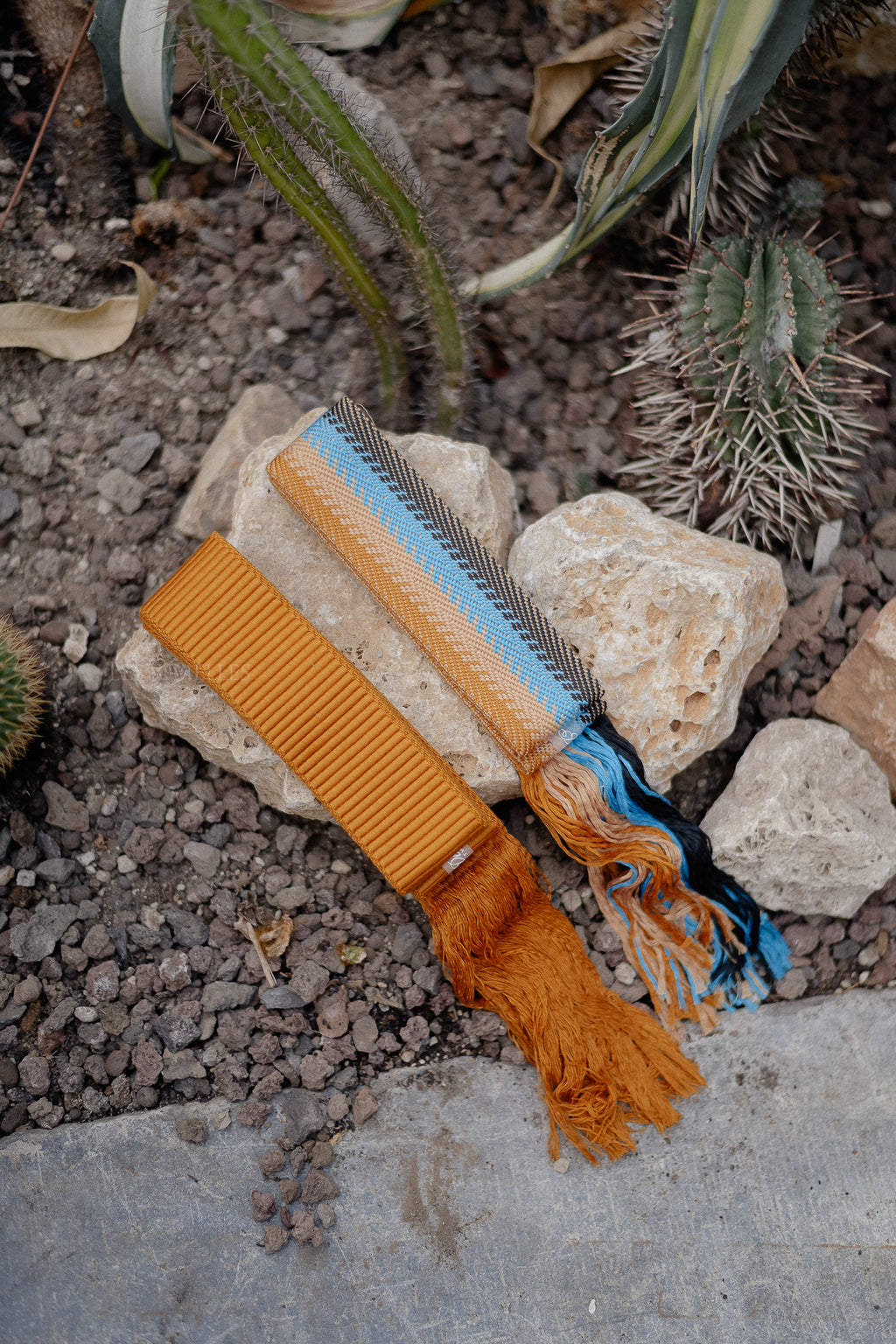 Belt 1 camel/blue