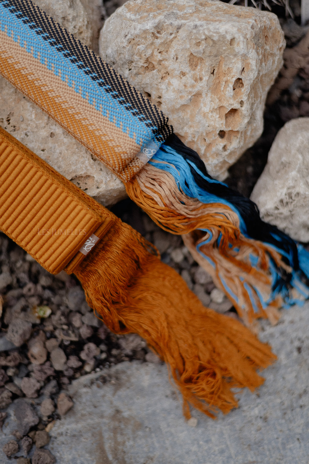 Belt 1 camel/blue