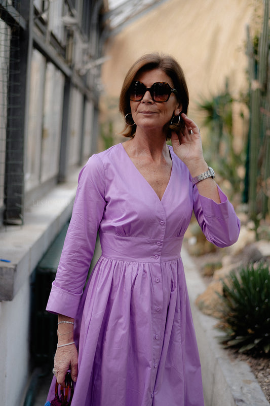 Les Jumelles Cycle dress violet