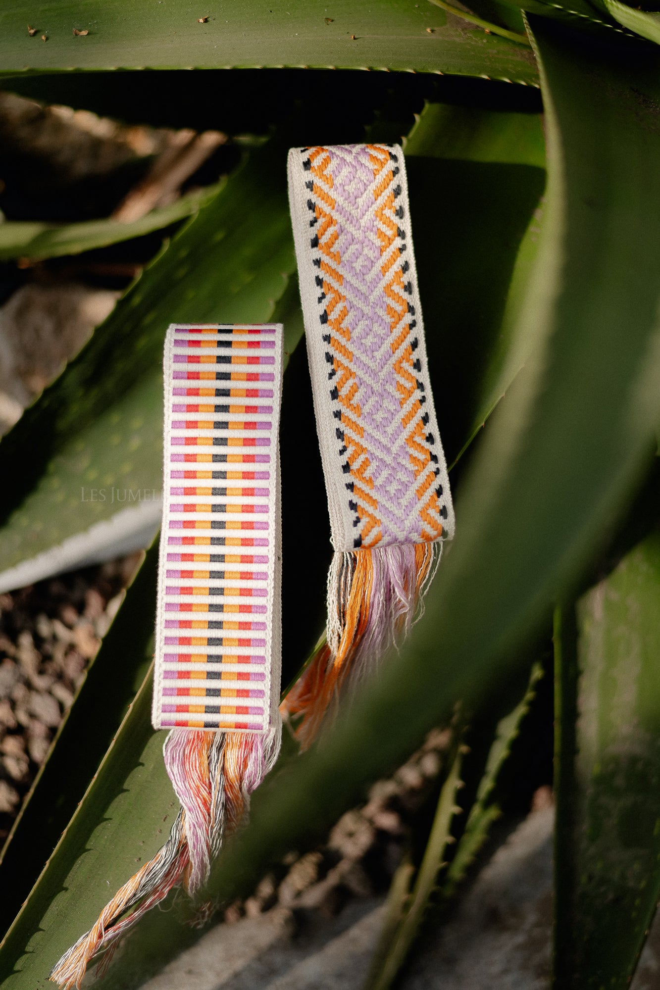 Belt set 3 orange/violet