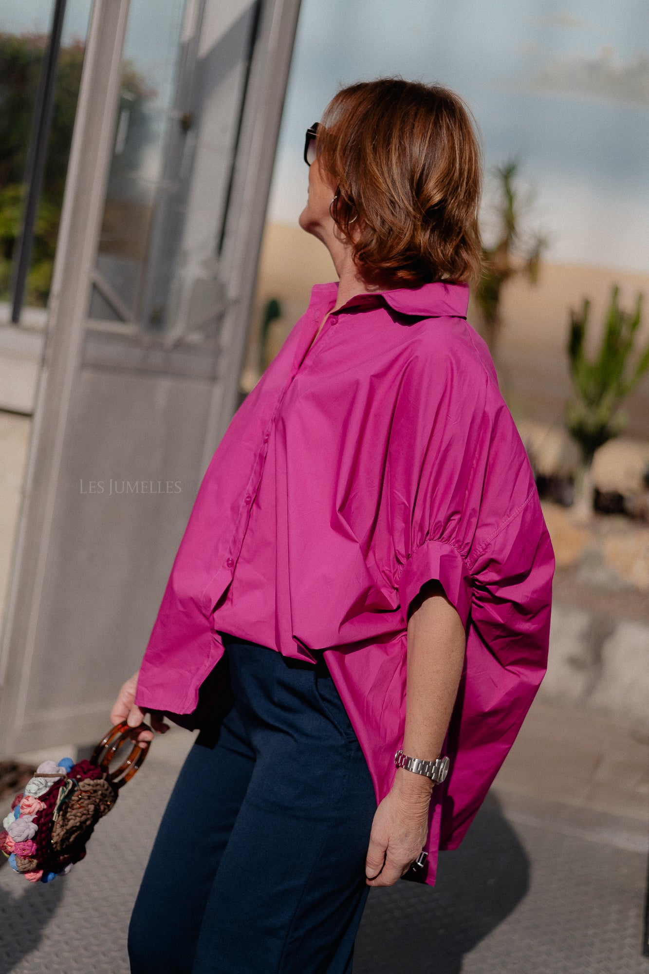 Cara SS blouse magenta