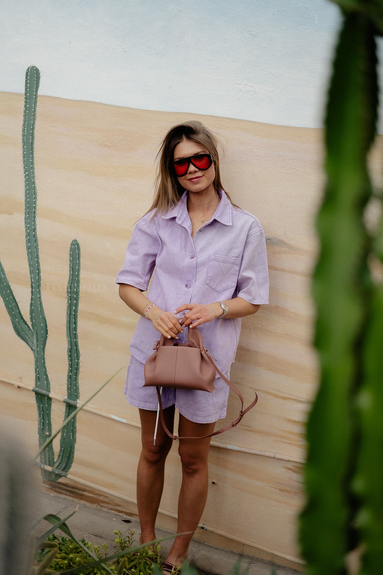 Zoe denim shirt lilac