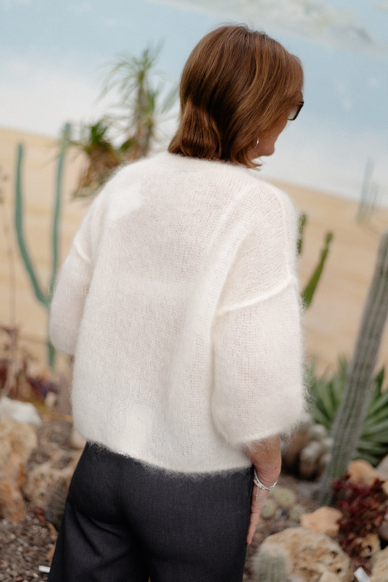 Nova Mohair-Pullover ecru