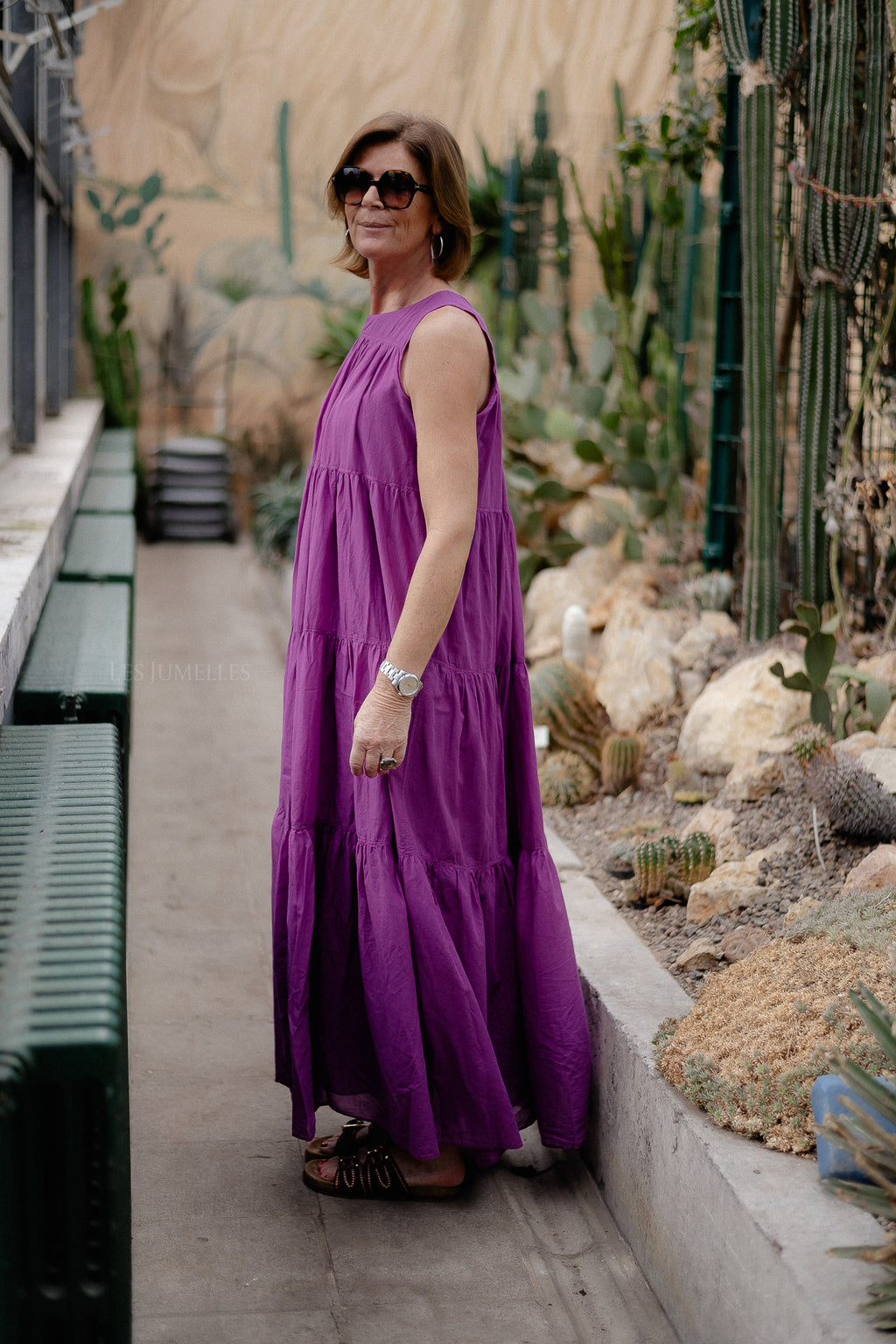 Lack long dress magenta