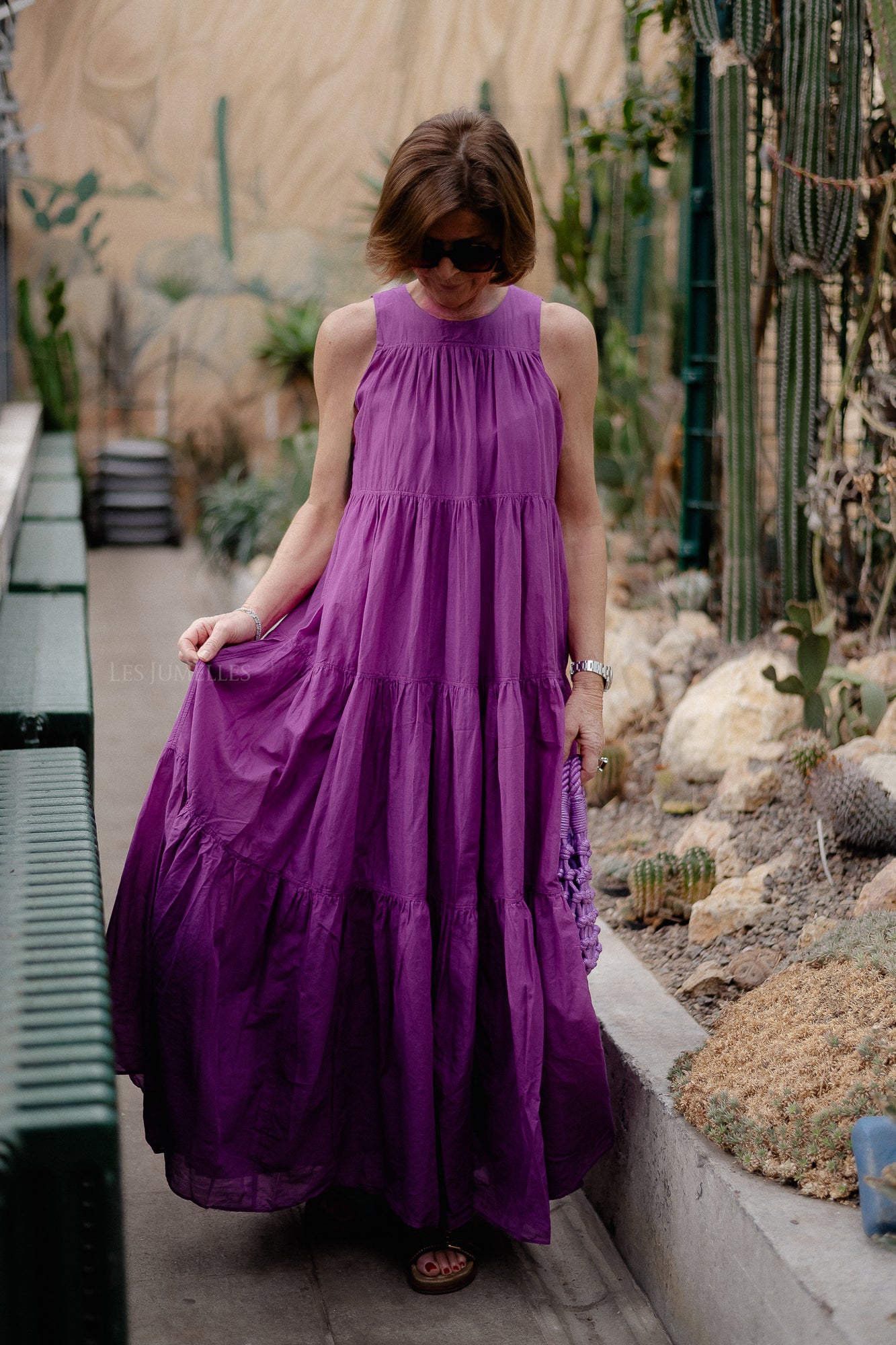 Lack long dress magenta