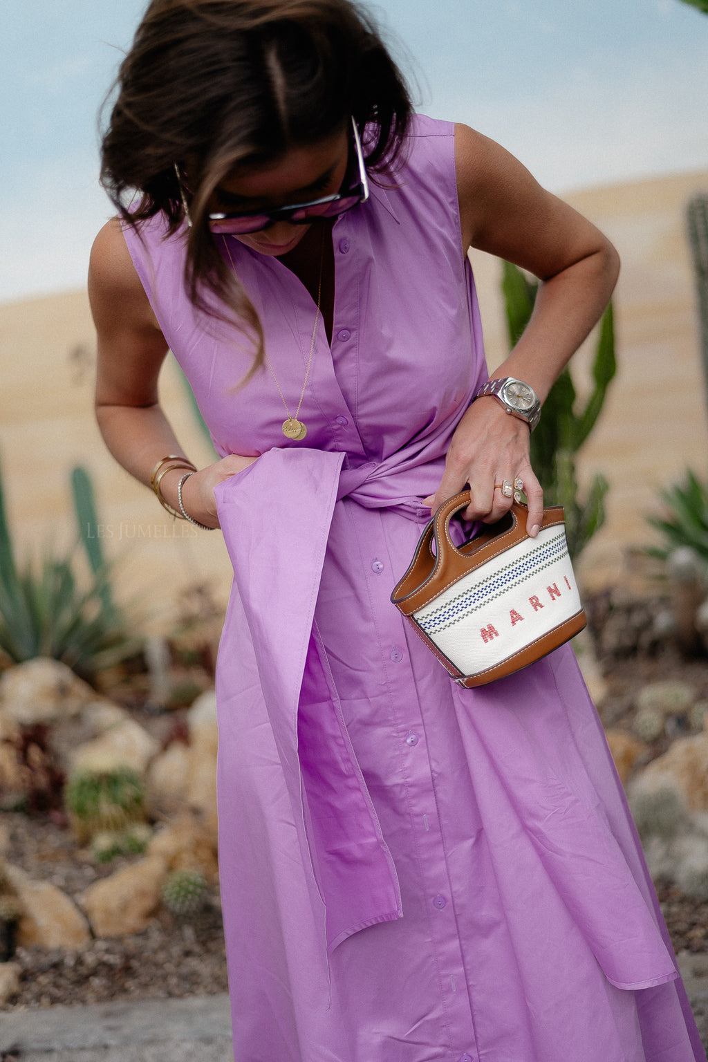 Eros long dress violet