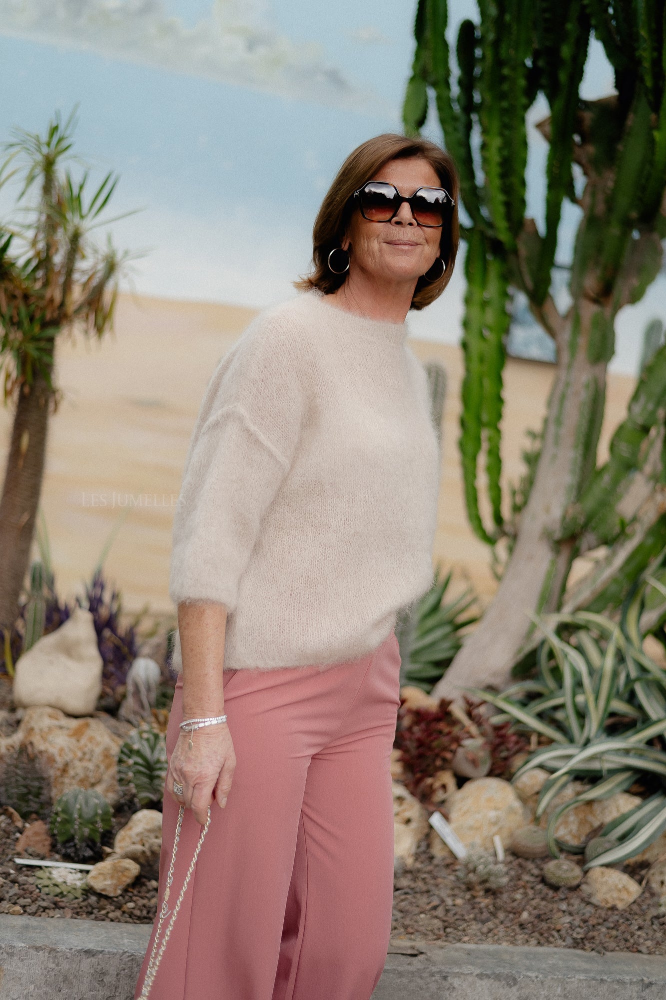 Nova Mohair-Pullover Beige