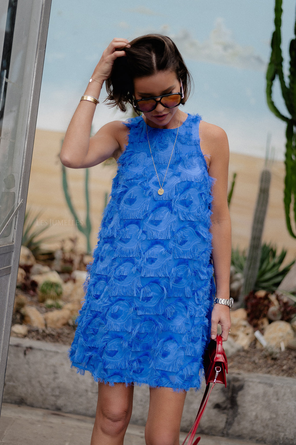 YASDio SL Minikleid in strahlendem Blau