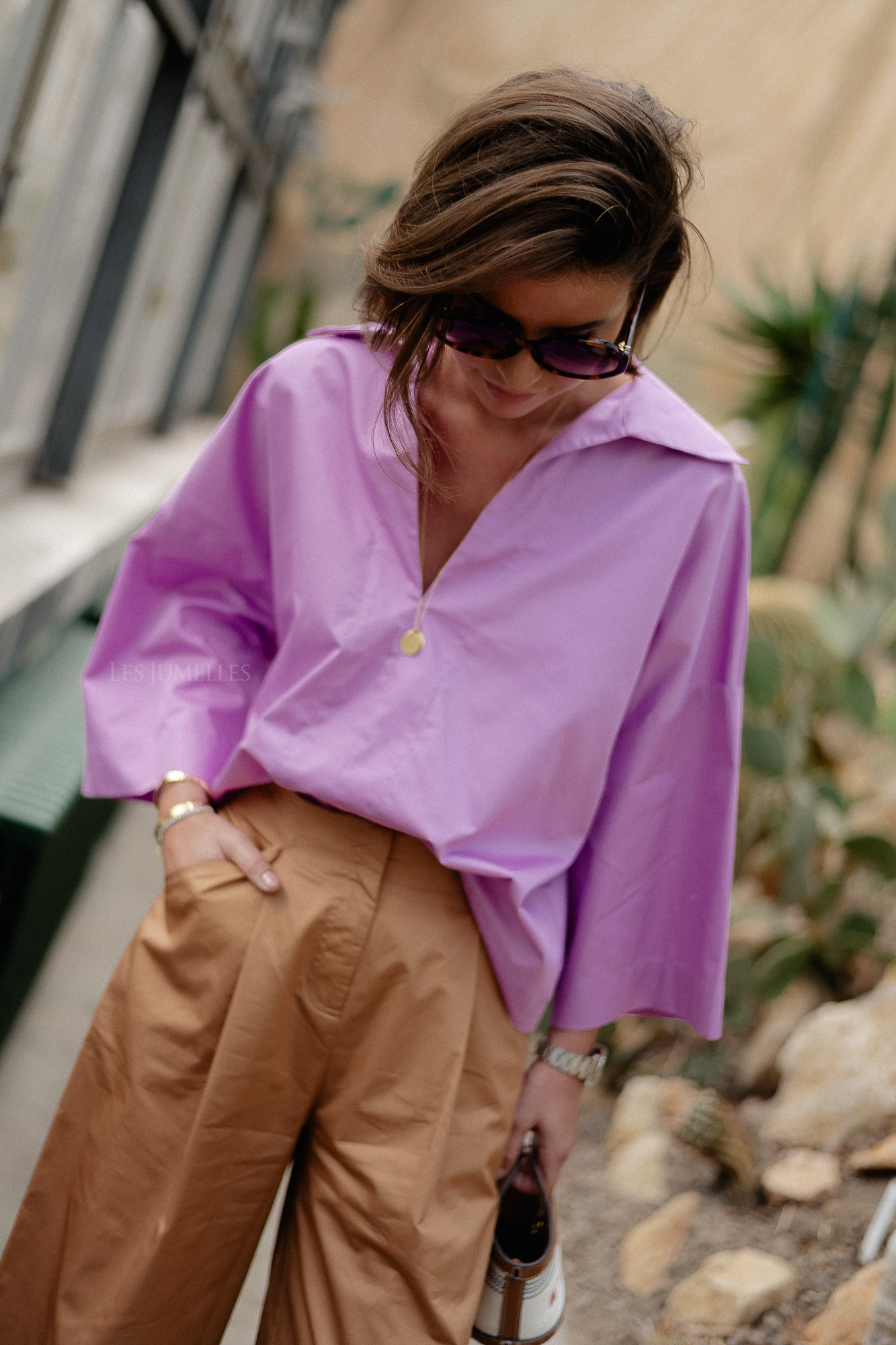 Courage blouse violet