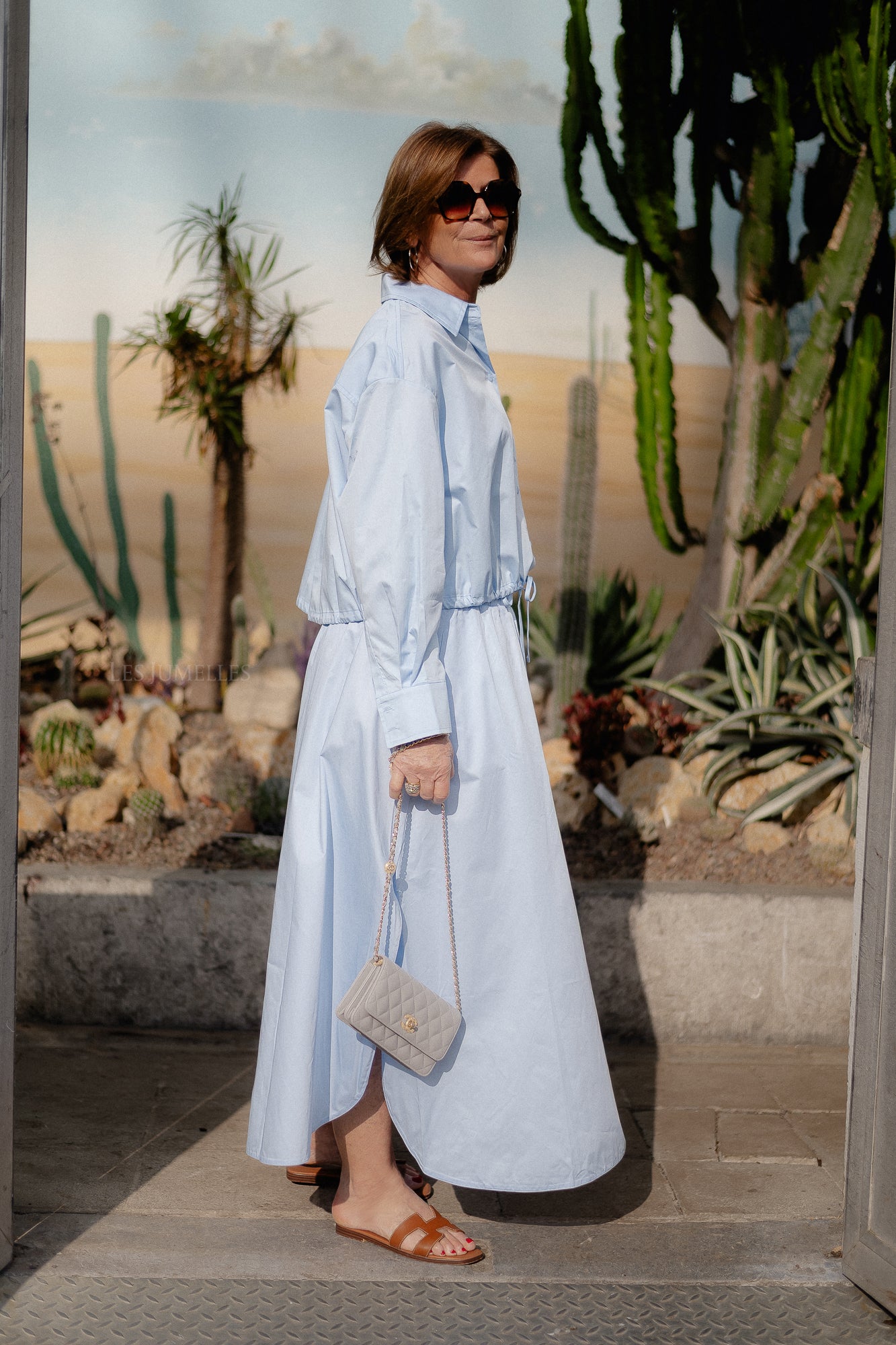 Eutopia long skirt light blue