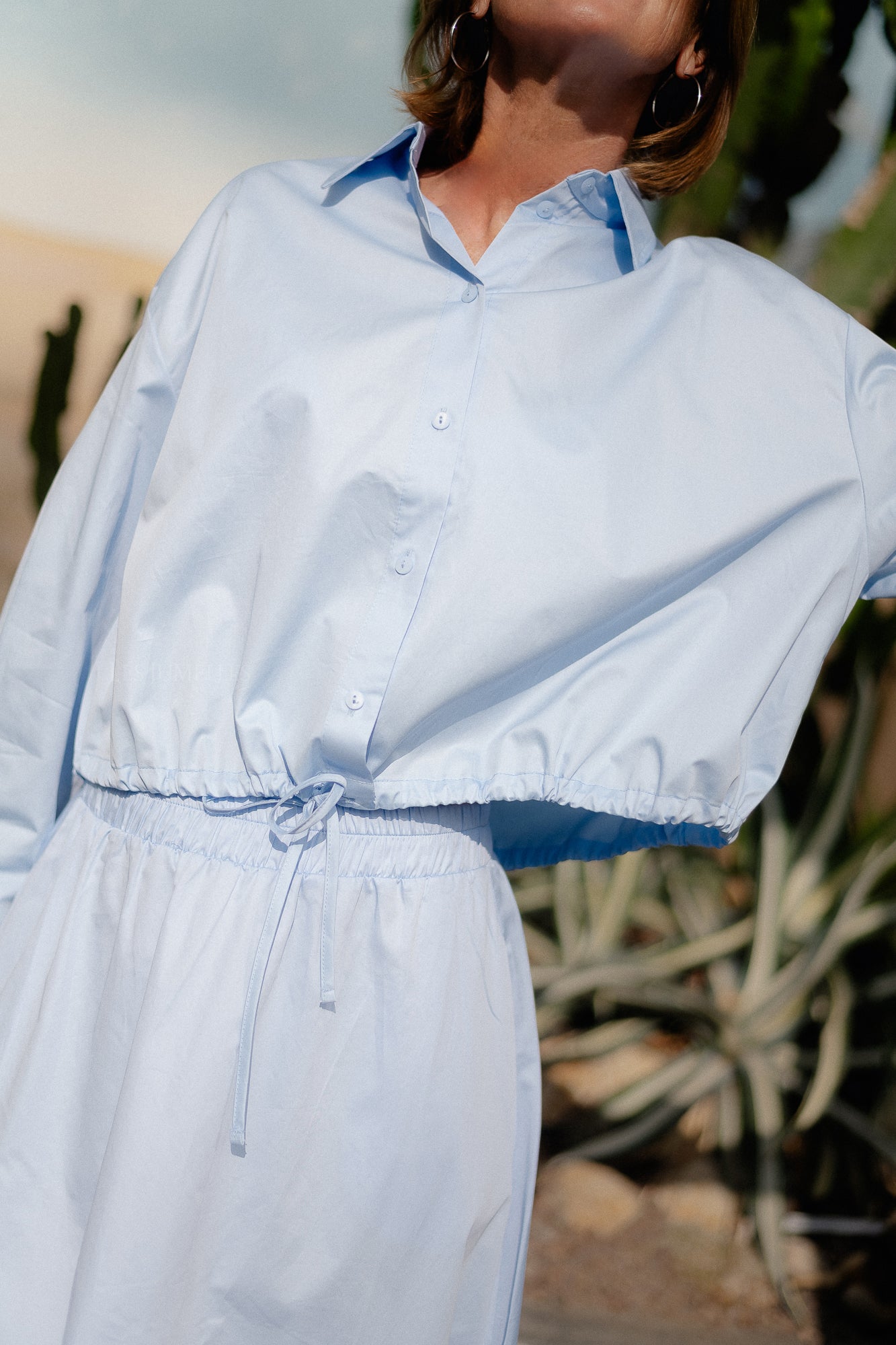 Parallel shirt light blue