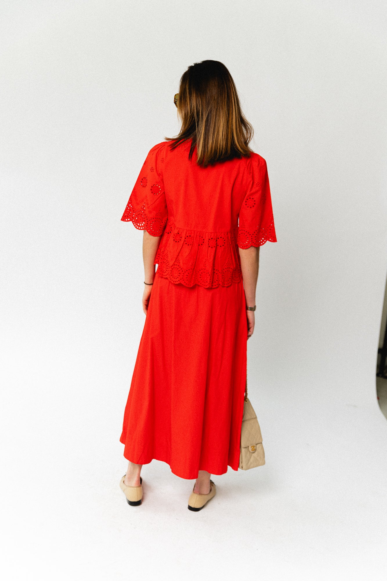 YASColea HW ankle skirt noos fiery red