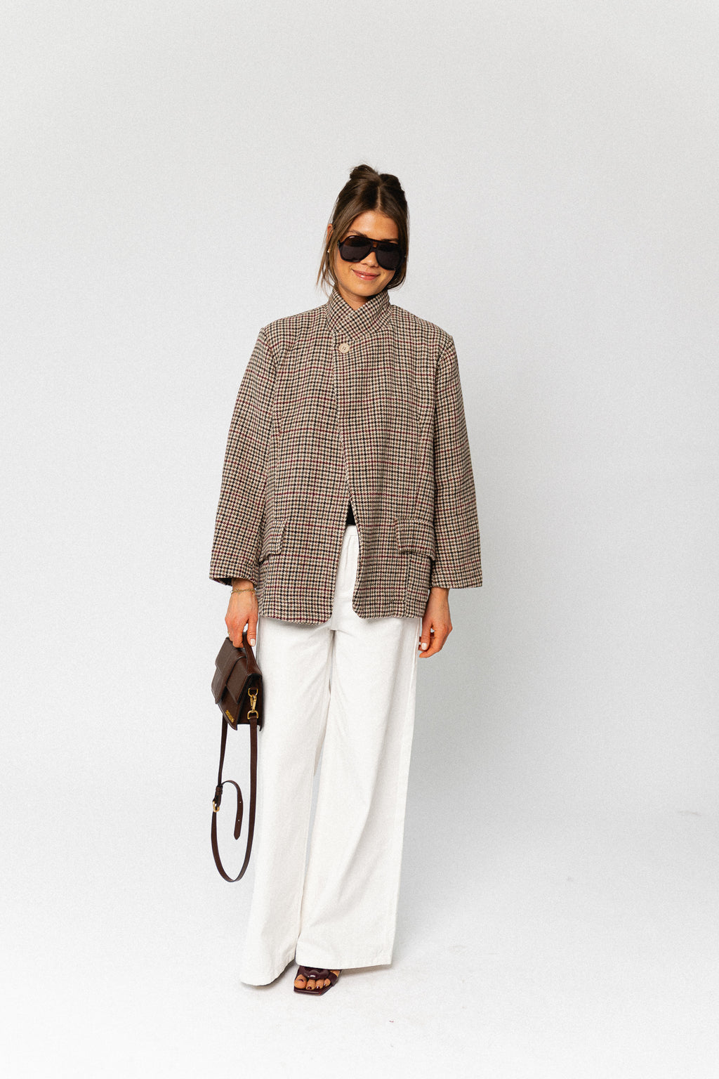 Hailey blazer houndstooth - multicolor