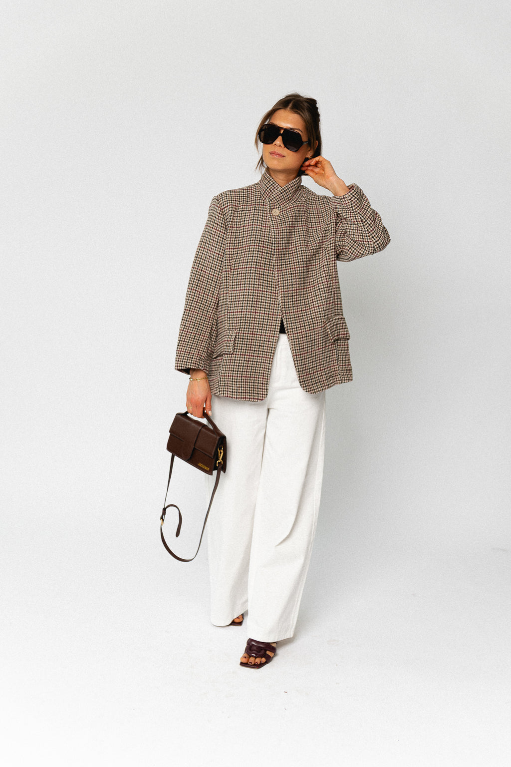 Hailey blazer houndstooth - multicolor