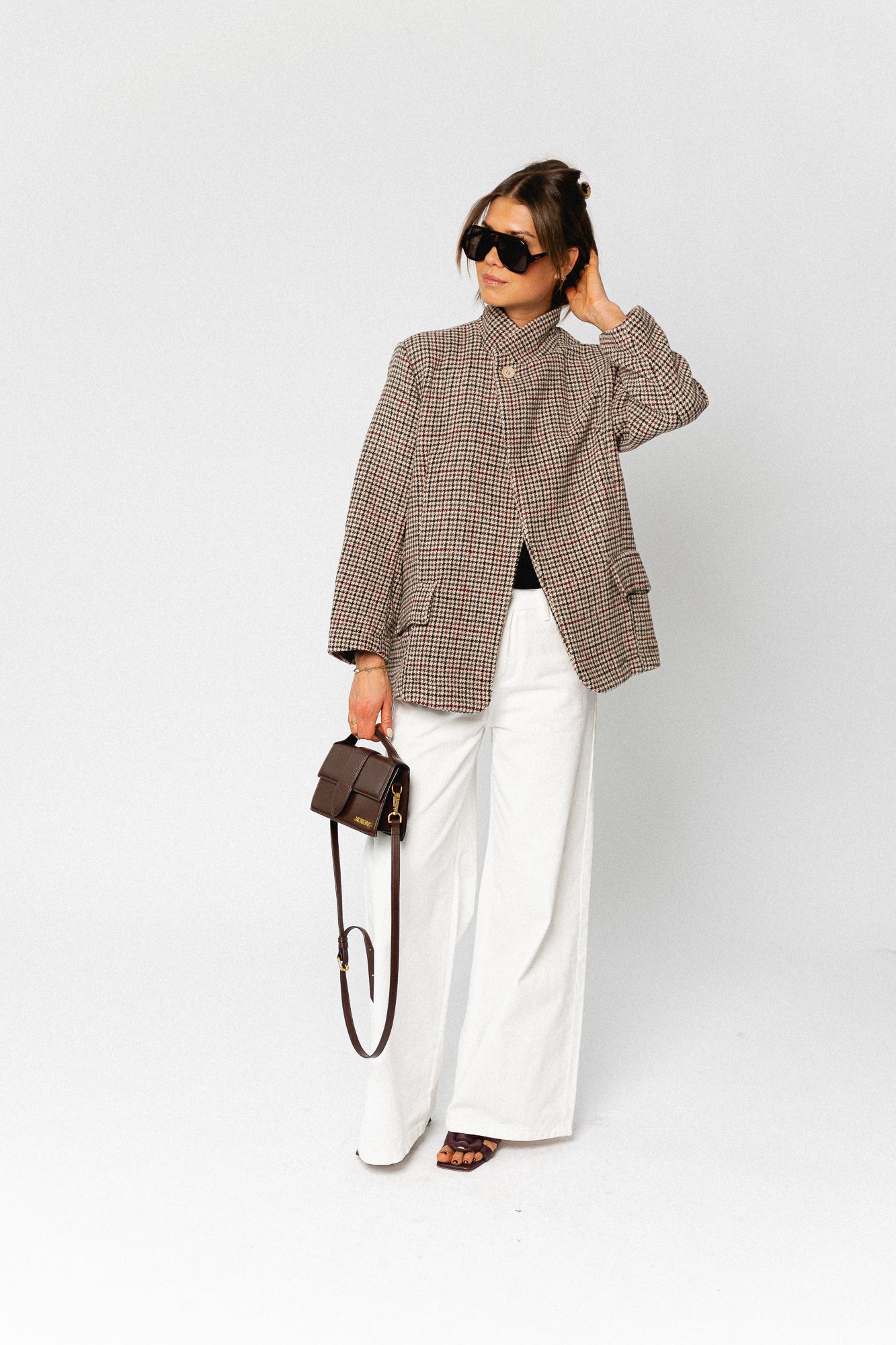 Hailey blazer houndstooth - multicolor