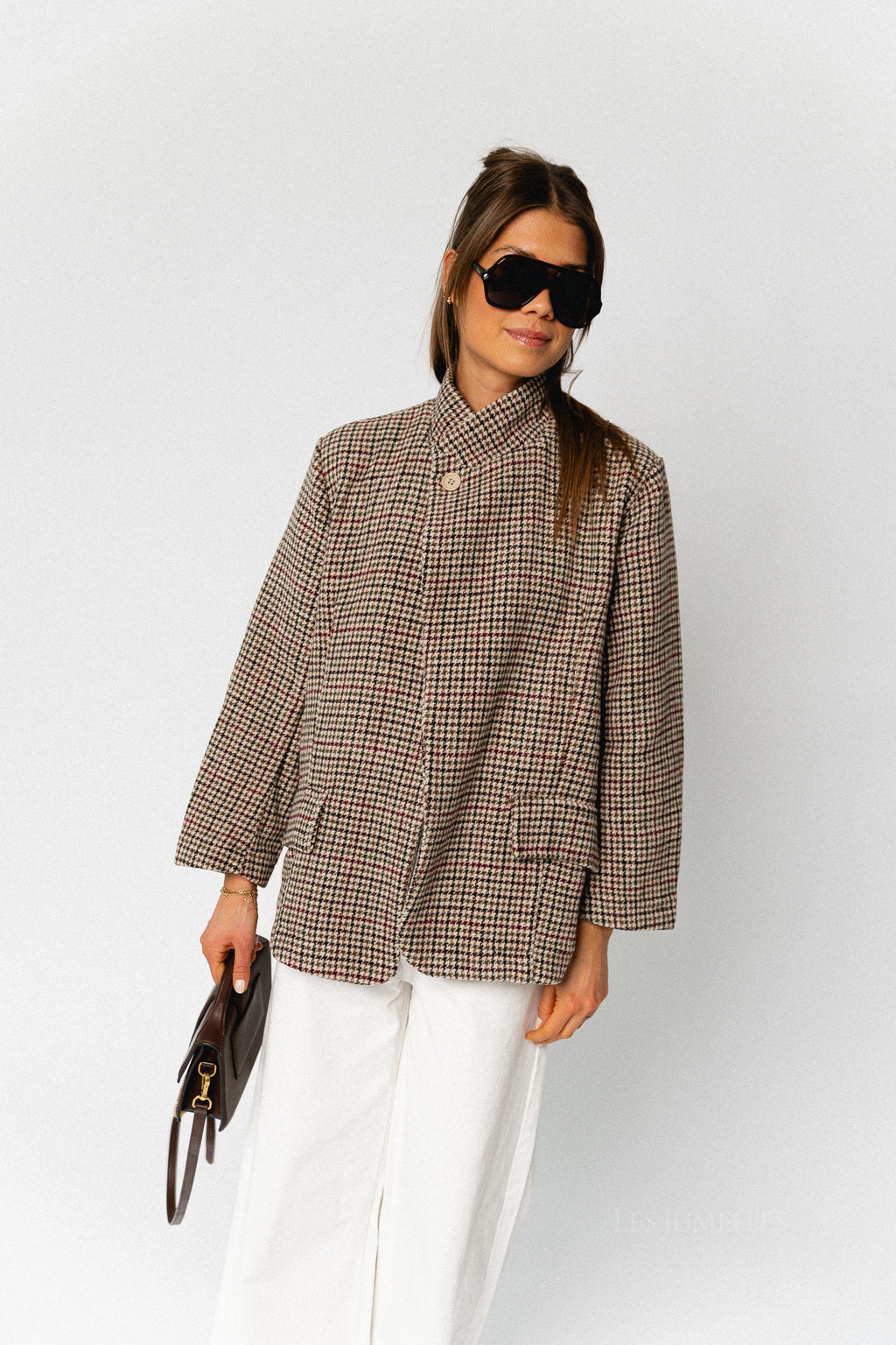 Hailey blazer houndstooth - multicolor