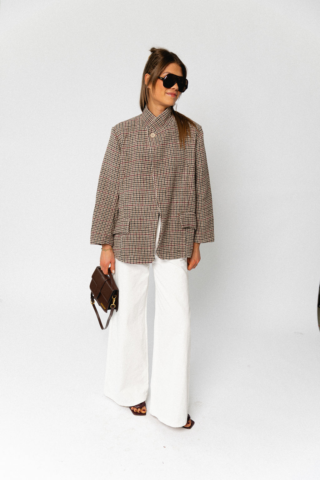 Hailey blazer houndstooth - multicolor