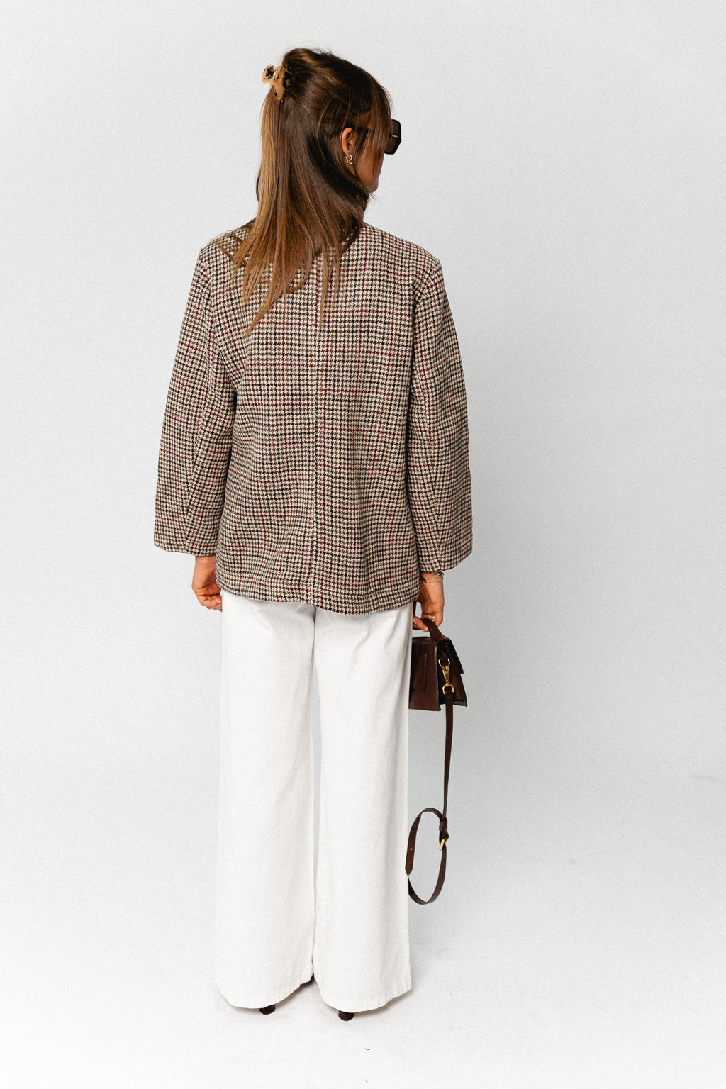 Hailey blazer houndstooth - multicolor