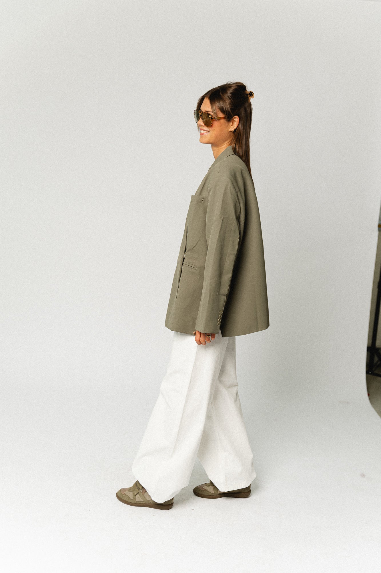 Chloe oversized blazer olive