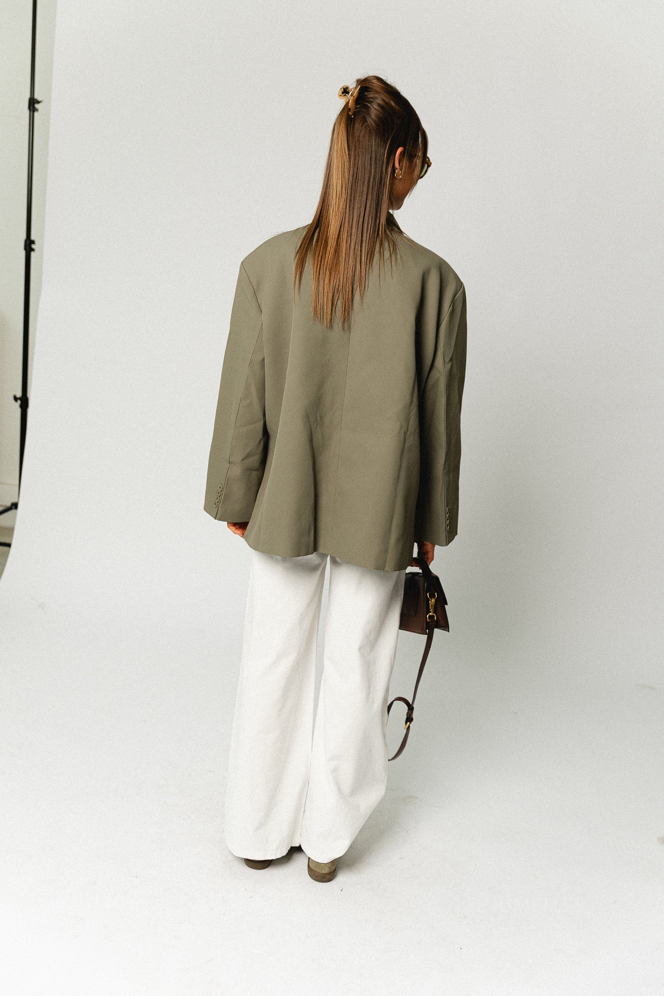 Chloe oversized blazer olive