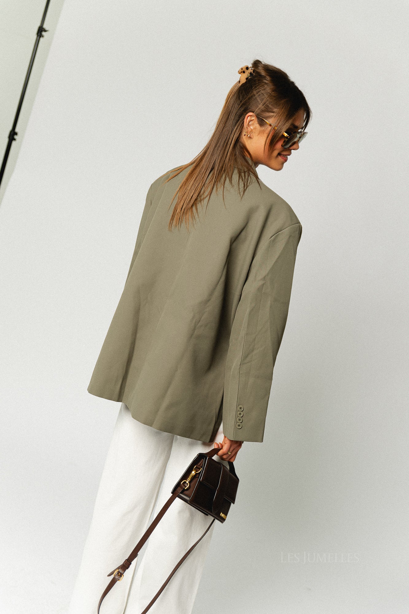 Chloe oversized blazer olive