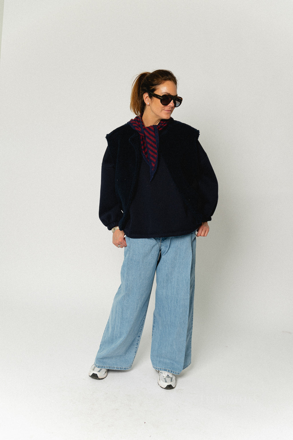 Axelle sleeveless jacket navy