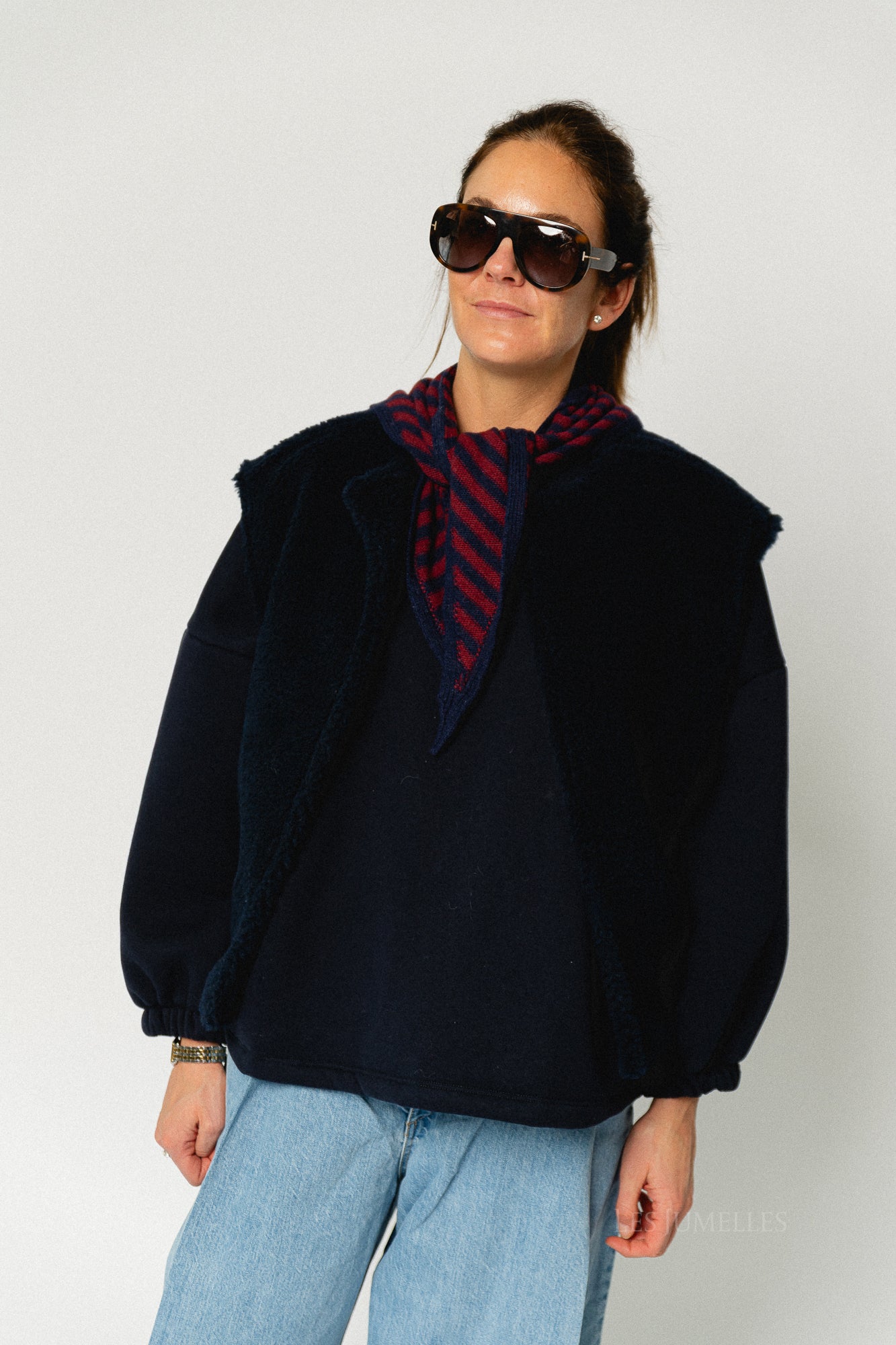 Axelle sleeveless jacket navy