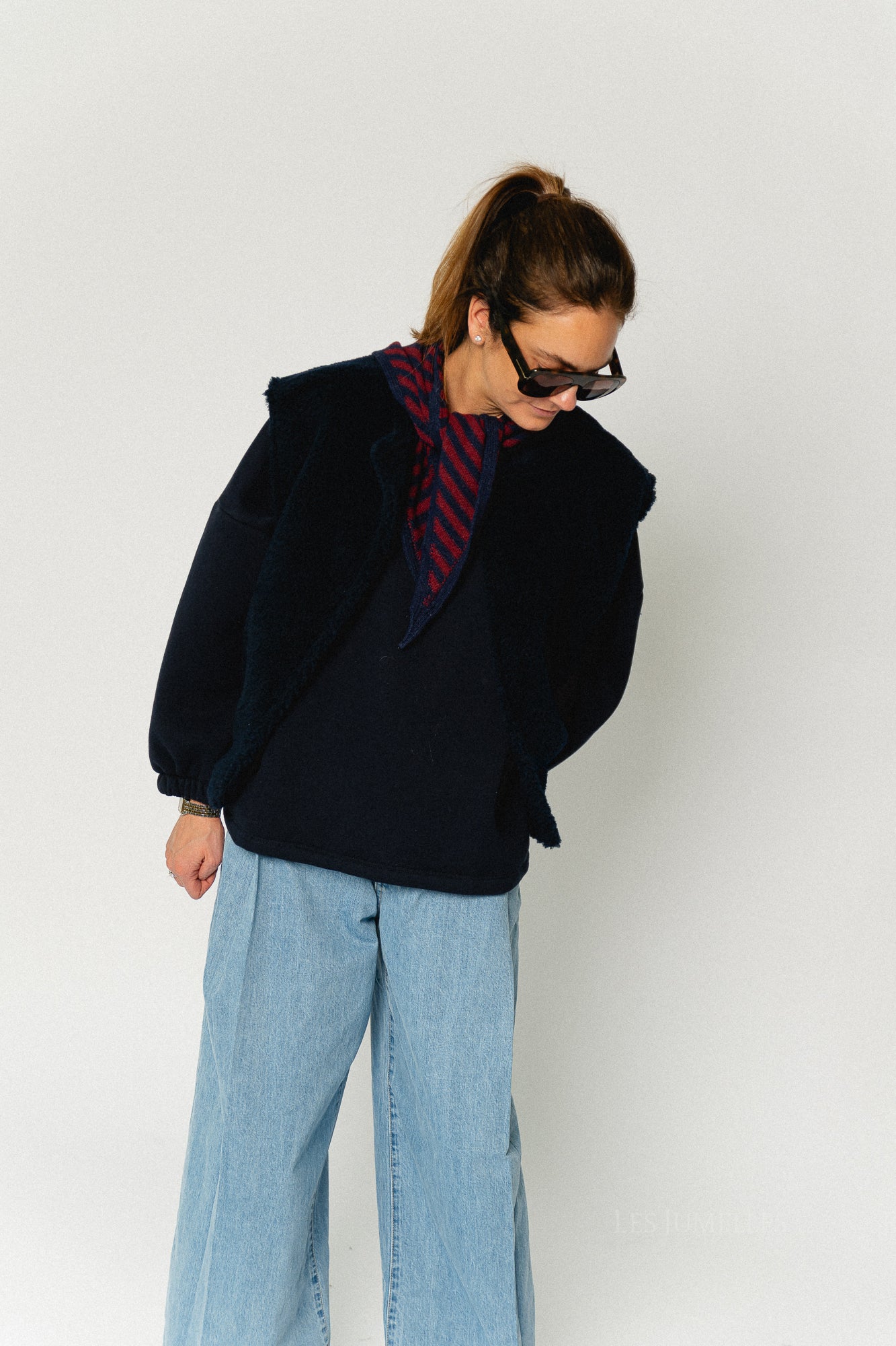 Axelle sleeveless jacket navy