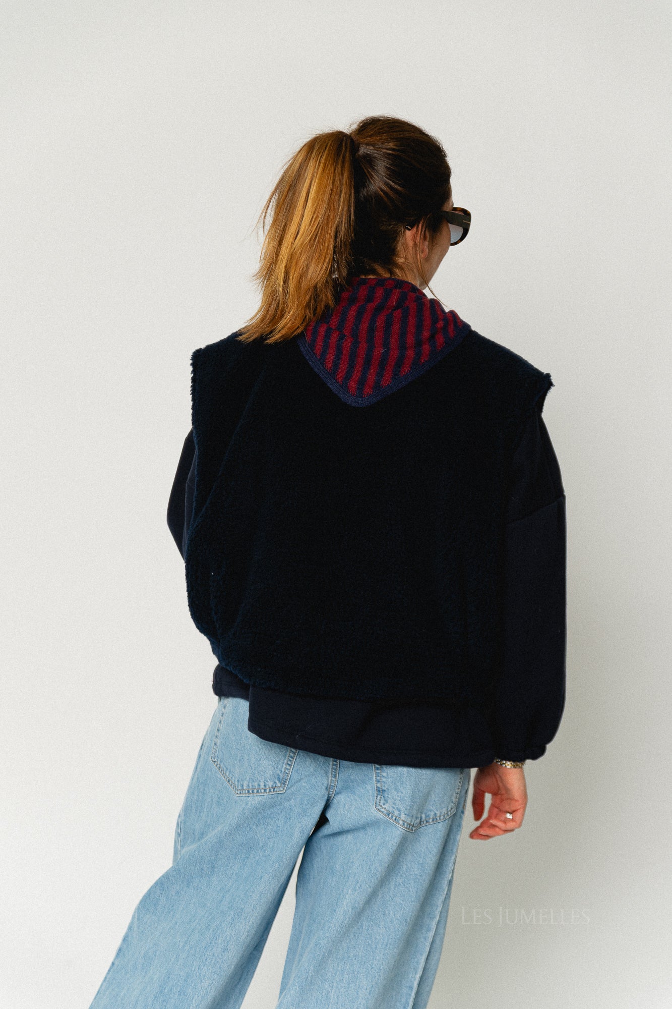 Axelle sleeveless jacket navy