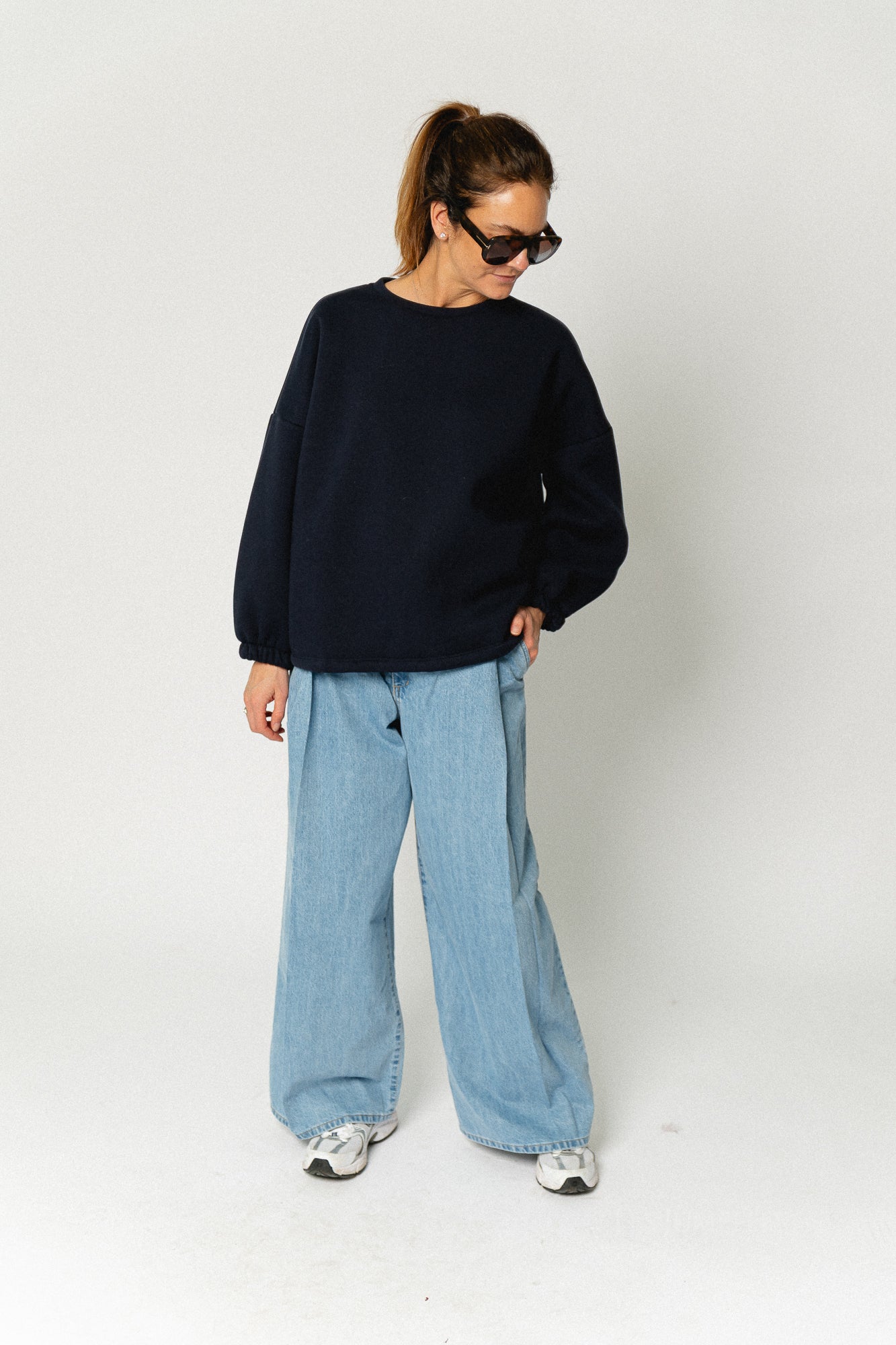 ORIGINAL 'Mommy' sweater navy/red